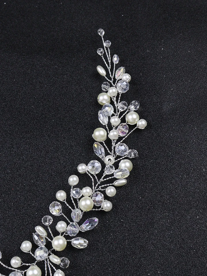 4 Fasce Per Capelli Con Perle Bianche – YALLNASL, Accessori Eleganti Per Donna E Ragazza (cerchietti Con Perle) - 5