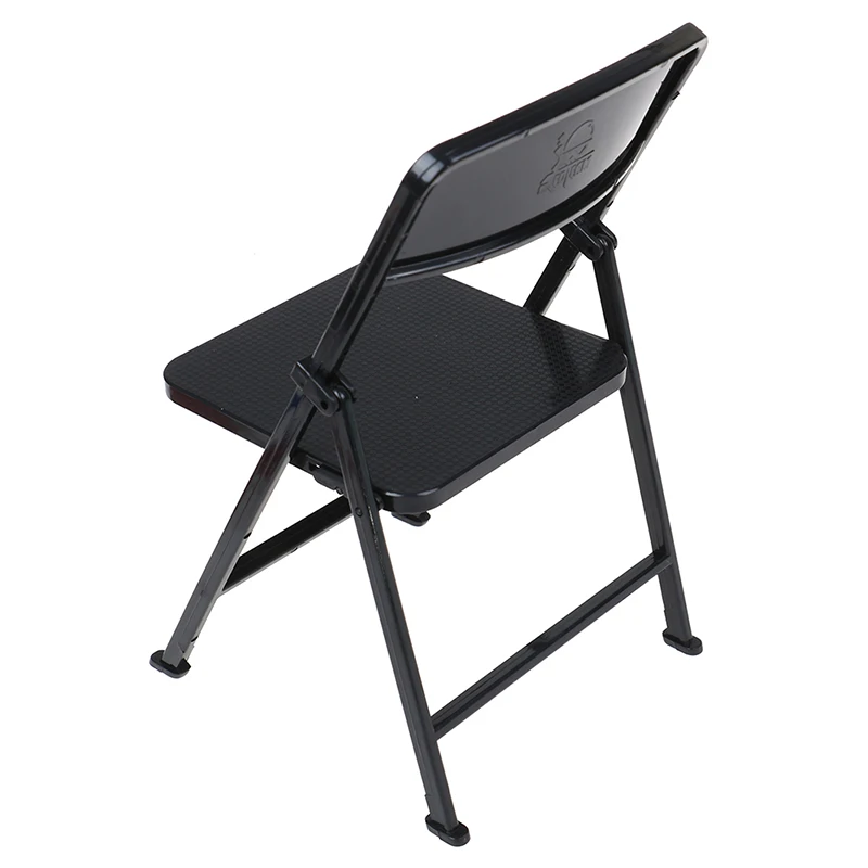 

1/6 Scale Dollhouse Miniature Furniture Folding Chair for Dolls Action Figure Gold