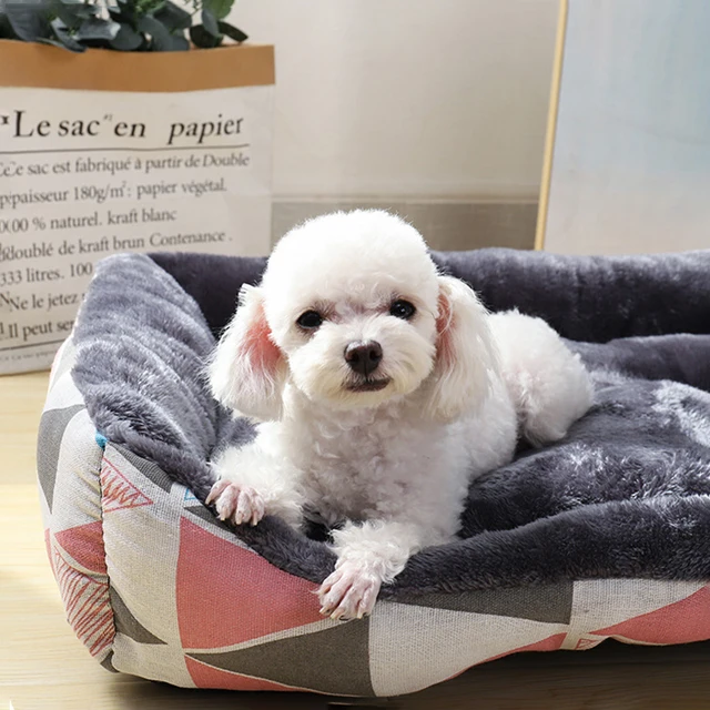 Tapis de lit pour chien de compagnie chenil chiot canap coussin panier pour petites grandes races