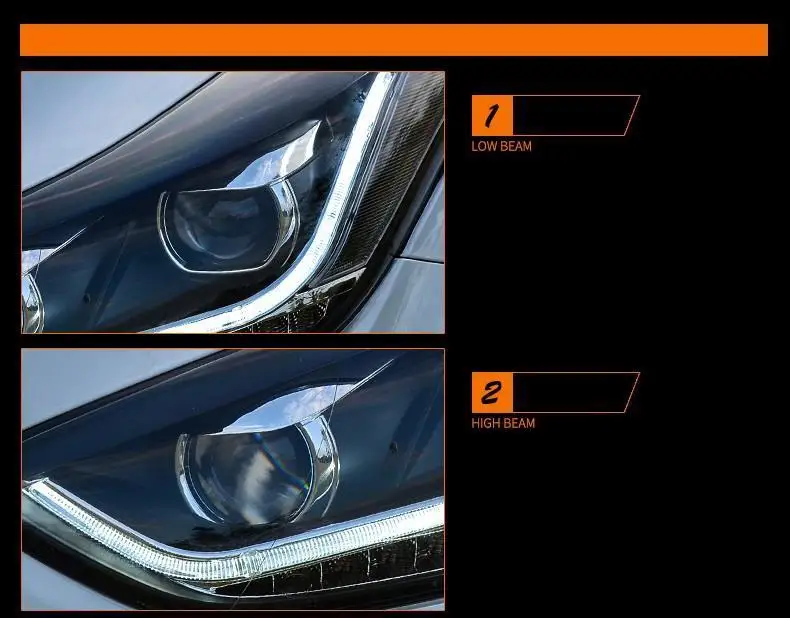 Стайлинг Luces запчасти Neblineros Para сборка Cob лампы светодиодные авто освещение фары 12 13 14 15 16 для hyundai Elantra