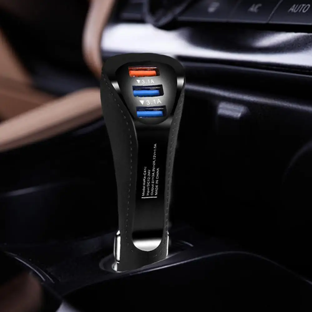 Новый QC 3 0 быстрое зарядное устройство USB двойной порт автомобильное C тип Android
