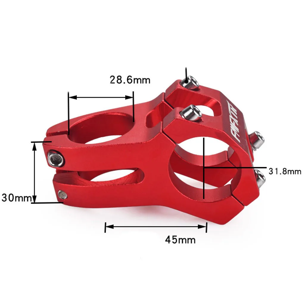 Fashion Wake High-strength CNC Machined Aluminium Alloy Bicycle Stem Road MTB Mountain Bike Stem 31.8mm Cycling Bicycle Parts 25