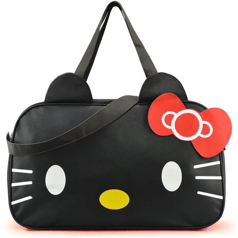 Outing luggage bag cute cartoon travel bag handbag waterproof messenger canvas female