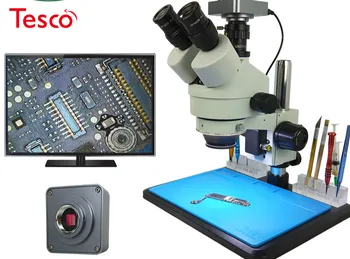 

efix 22MP 7-45X Trinocular Soldering Stereo Continus Zoom Microscope HDMI USB HD Camera Mobile Phone Repair
