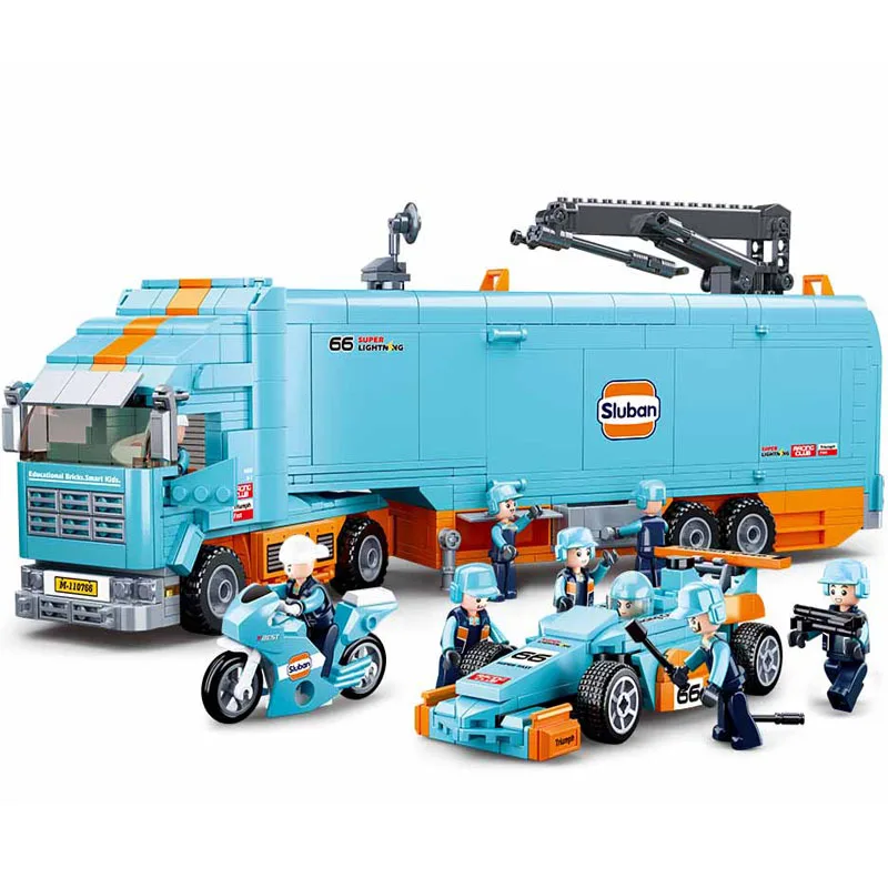 

2019 City Creator Technic Super Racers Speed Champions Formula Racing Car Transport Vehicle Building Blocks Bricks Kits Toys