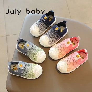

July baby child spring and autumn models shell head toddler shoes garden shoes hiking shoes breathable lightweight quick-drying