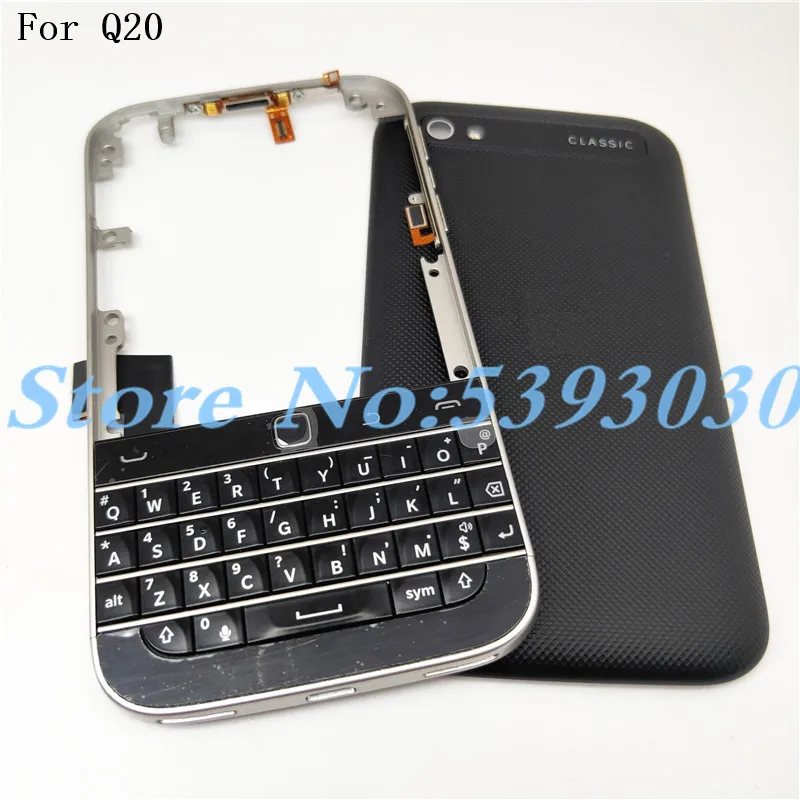 Новый оригинальный полный комплект корпусов для Blackberry Q20 чехол-накладка на