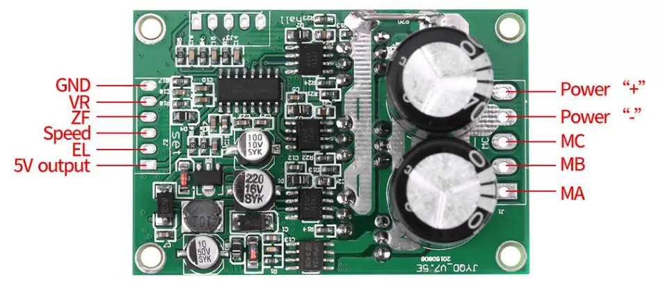 1 шт. 36 v-72 V 700 Вт высокой мощности регулятор бесщеточного двигателя для зала сбалансированный безиндуктивный мотор Скорость регулятор regulateur
