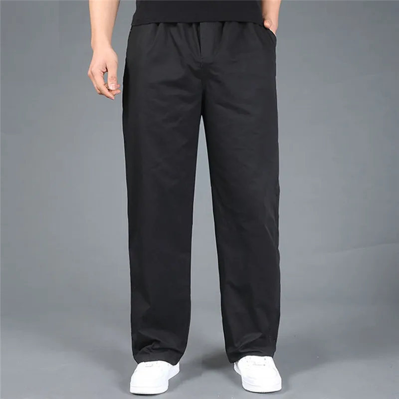 Мужские брюки больших размеров, однотонные комбинезоны различных цветов и брюки, штаны для отдыха размера плюс, уличная одежда, мужские брюки для бега, спортивные штаны