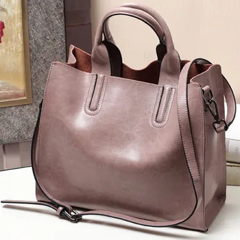 

2020 New Style WOMEN'S Cow Leather Bag Leather Handbag WOMEN'S Shoulder Bag Retro Shoulder Bag