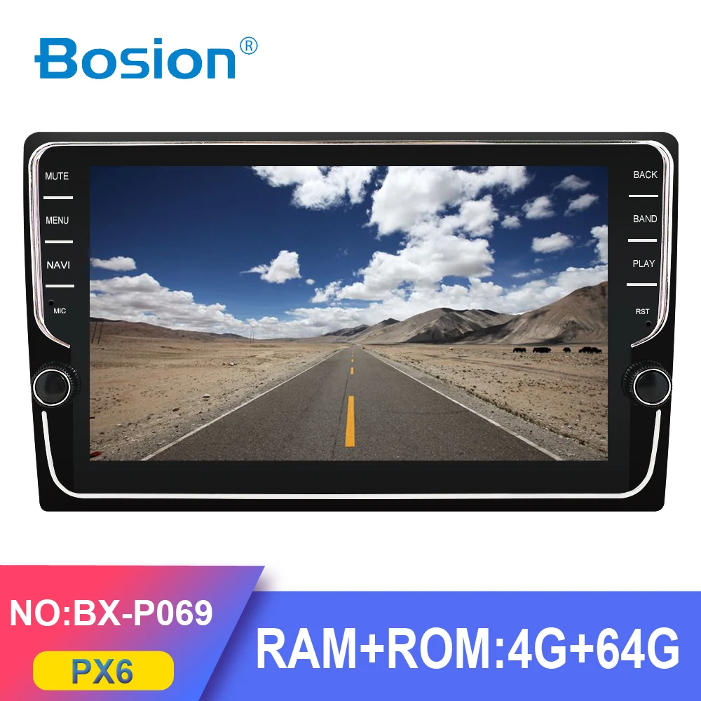 

Bosion PX6 4G+64G Android 9.0 4G Car Radio for 9" universal interchangeable car dvd player gps navi 2 din car accessory with SWC
