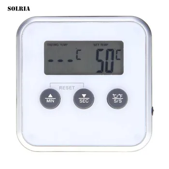 

LCD Barbecue Timer Probe Temperature Digital Oven Thermometers Wireless Food Cooking BBQ Thermometer Kitchen Cooking Tools