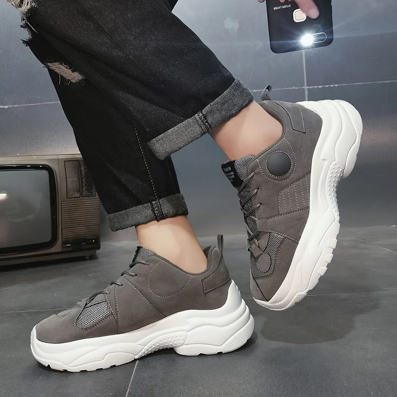

Men Shoes Casual Breathable Male Krasovki Tenis Masculino Fall Thick Bottom New Designer Sneakers Men Trainers Chaussures Homme
