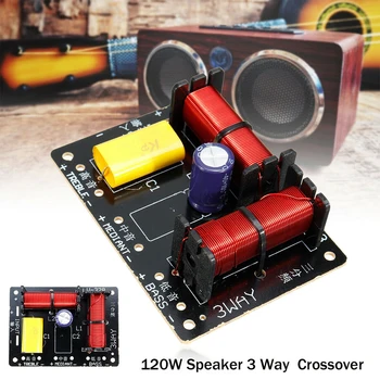

3 Way Frequency Divider Distributor Sound KTV Theater Home Treble Midrange Bass Filter Audio Circuit Board Speaker Crossover