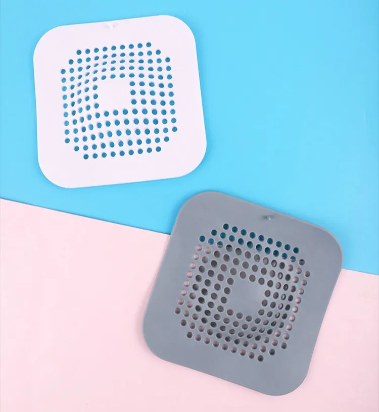 Familysky Hair Catcher Bathroom Floor Drain Bath Stopper TPR Sink Strainer Home Pool Kitchen Vegetable Fruit Residue Filters