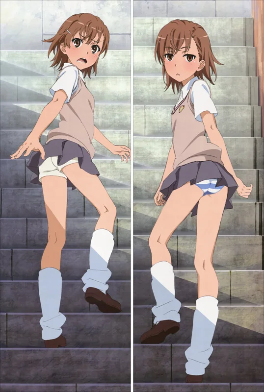 M5 Аниме некий научный Railgun Dakimakura Чехол персонаж Mikoto Misaka Bolster чехол Toaru Kagaku no Railgun Hugs чехол для подушки - Цвет: M5
