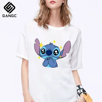 

Male Cute Tees Print Tops Summer Short Sleeve Casual Women's T-shirt Stitch Streetwear T-Shirt Summer Fashion Cute Tshirt
