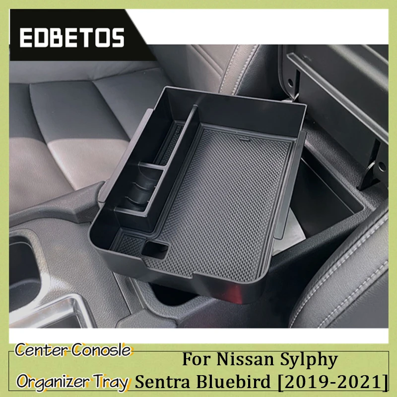 

Car Central Armrest Storage Box For Nissan Sentra Bluebird Sylphy 2019-2021 Center Console Organizer Containers Car Accessories