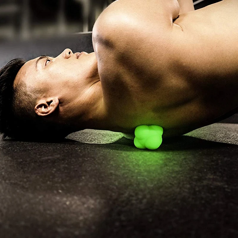 Silicone Hexagonal Reaction Ball Trigger Point Therapy Massage Reaction Ball Speed Agility Training Palm Massage Ball Change Bal