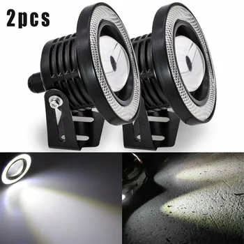 

Accessories Angel Eye bulb LED Projector COB Fog Light Halo Lamp 1 Pair