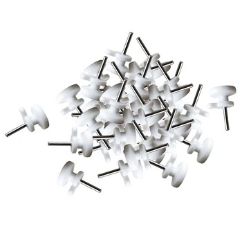

White Invisible Hanger Hooks, Suit For Hard Wood And Solid Wall, 50 Pcs /Bag