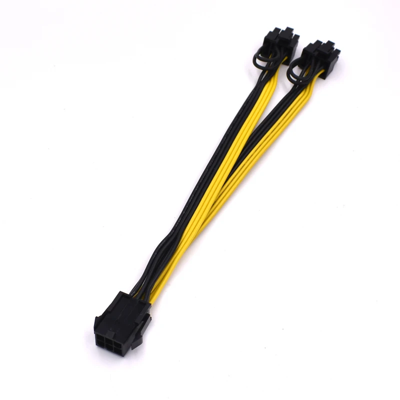 6-контактный PCI Express на 2x PCI-e 8 (6 + 2) pin Материнская плата Видеокарта GPU VGA