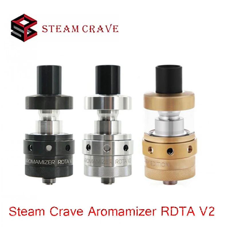 Оригинальный паровой аромамайзер V2 RDTA бак 3 мл 23 мм Vape распылитель для 510 коробка