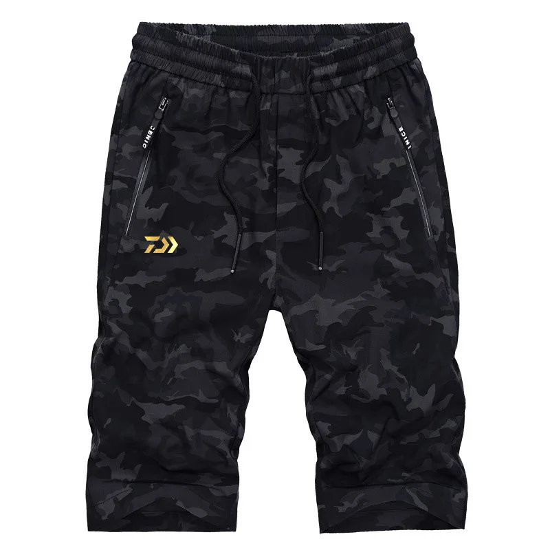 Штаны DAIWA мужские для рыбалки спортивные дышащие камуфляжные шорты походов