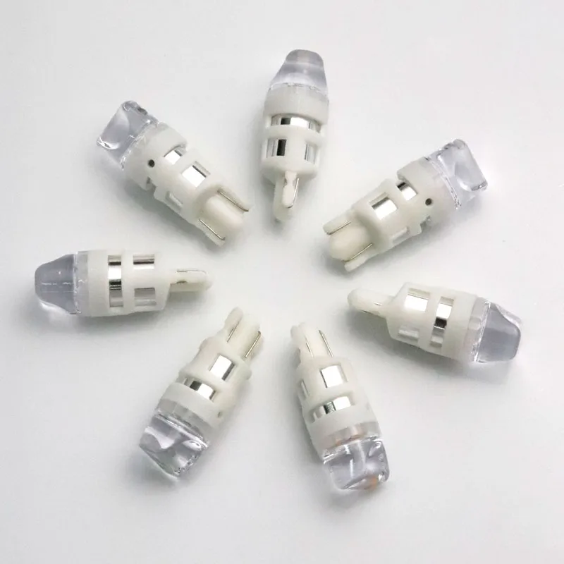 100 шт. T10 3D точечный прожектор прозрачные линзы 29*11*9 мм 20MA 3 smd 2835 W5W 168 194 лампа для чтения автомобиля лампа авто 12 в белый Янтарный красный