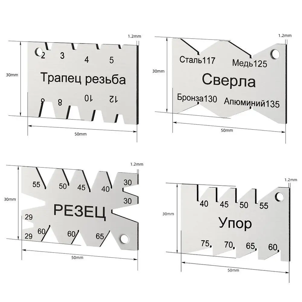 Wire cutting template Angle gauge Machining Threads Screw Steel Angle Arc Model Angles Measure Tool Measuring Gauging best drill bit set