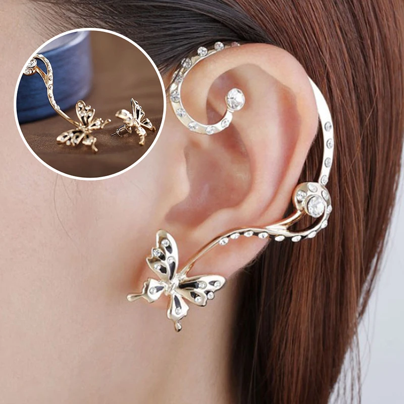 

New 2019 Hot Popular Single Product European Version Of The Cute Butterfly Hanging Earrings Fashion Alloy Earrings For Ladies