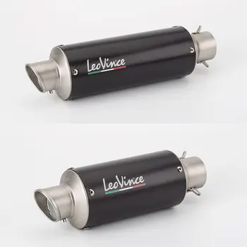 

Motorcycle modified exhaust pipe muffler carbon fiber LEOVINCE exhaust pipe R25 Z400 GSXR250