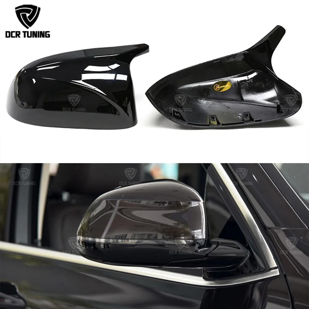 

M Style For BMW New models X3 G01 X4 G02 X5 G05 Rear Side View Mirror Cover M Look Gloss Black and Alpine White Color 2018 - UP