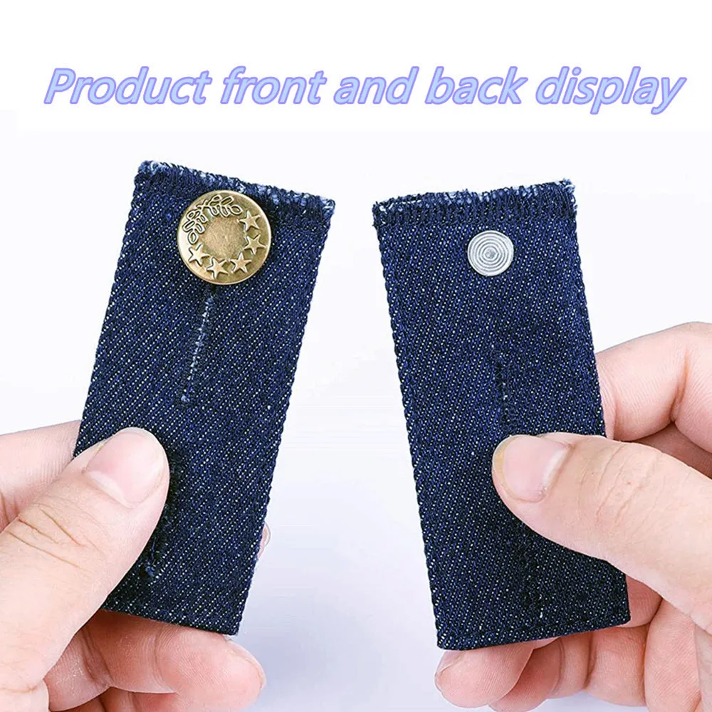 12 Pièces Prolongateurs de Bouton pour Pantalon, Comprenant 3 Couleurs de  Denim Extension de Taille de Pantalon avec 3 Couleurs Rallonges Élastiques  Ajustables, Extendeurs de Jean à Ceinture : : Mode