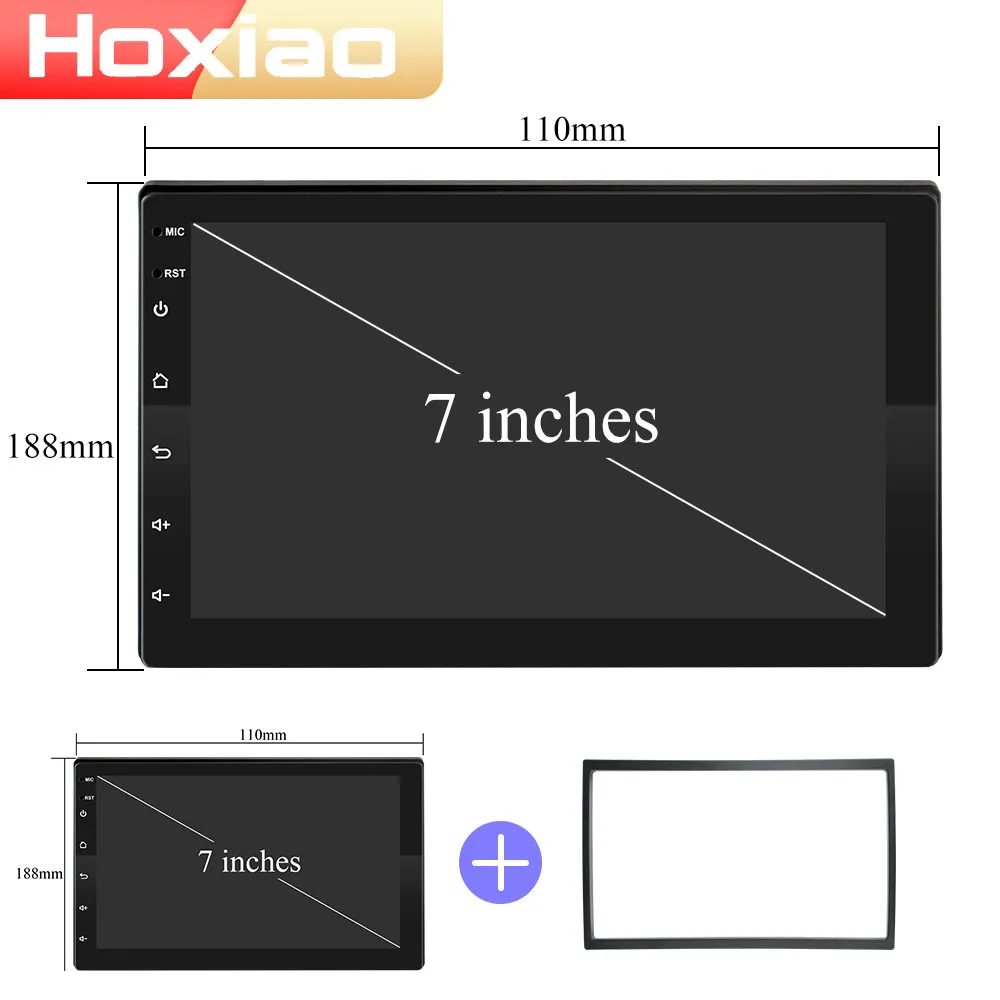 Автомобильный мультимедийный плеер 2 din Android 8 1 GPS Wifi DAB FM Bluetooth 7 дюймов USB без DVD