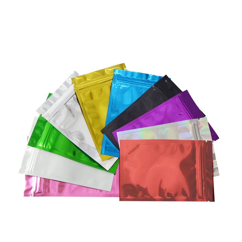 Bolsas Sellado Térmico Paquete De 50 Bolsas Resellables De 4,3x6,3 Pulgadas Con Cierre De Cremallera Mylar Transparente Bolsas Con Sellado Termico Papel De Aluminio Con Fondo De Refuerzo Para Paquete D Mochila