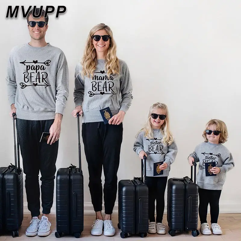 Семейные наряды свитшоты для мамы дочки папы и ребенка Одинаковая одежда всей