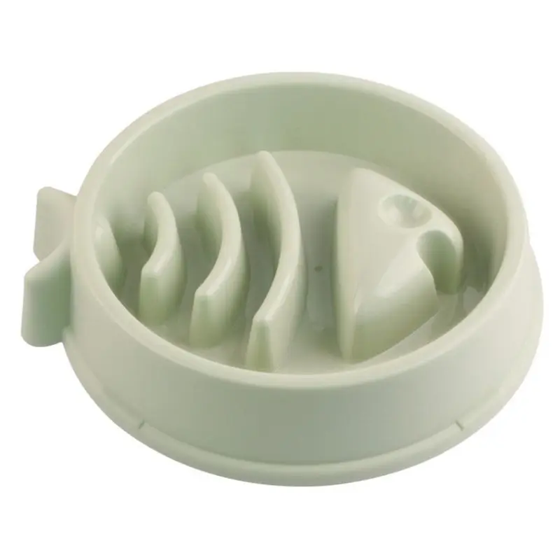Pet Slow Eating Feeder Fish Shape Dog Bowl Bloat Stop Healthy Interactive Feeding Food Puppy Plate Dishes