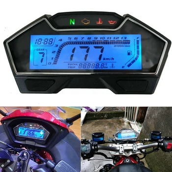 

LCD Odometer Kph Mph Easy Use Digital Display Fuel Gauge Modification Accessories Accurate RPM Speed Motorcycle Speedometer