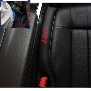 

2pcs Faux Leather Fillers Spacer Filler Slot Plug Car Seat Gap Pad for Hyundai I20 Car Accessories