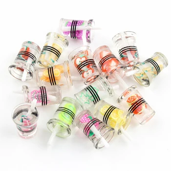 

3Pcs 1:12 Dollhouse Miniature Juice Cups Water Cup Miniature Dollhouse Accessories Cups Toy Mini Decoration Gifts
