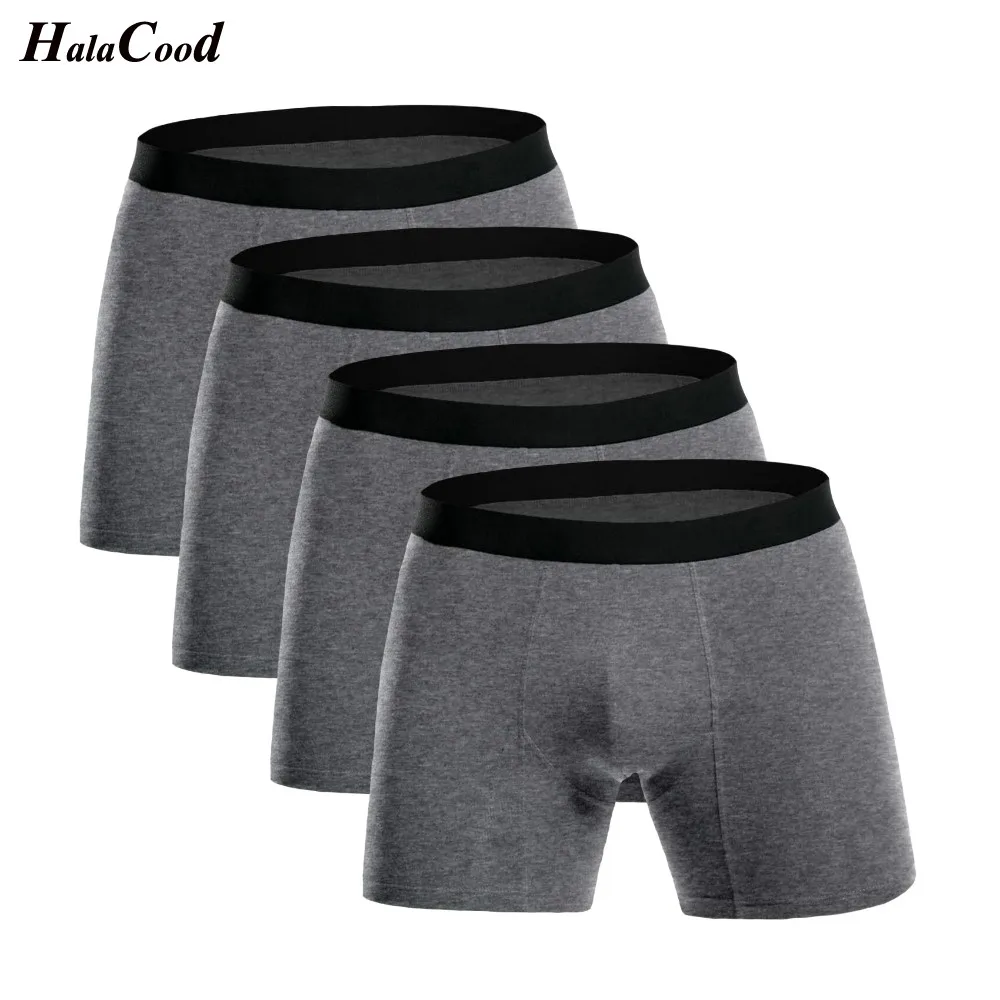 4Pcs/lot Hot Mens Underwear Boxers High Quality Cotton Cuecas Men Boxer Homme Boxershorts Elastic waist Male Panties | Мужская одежда