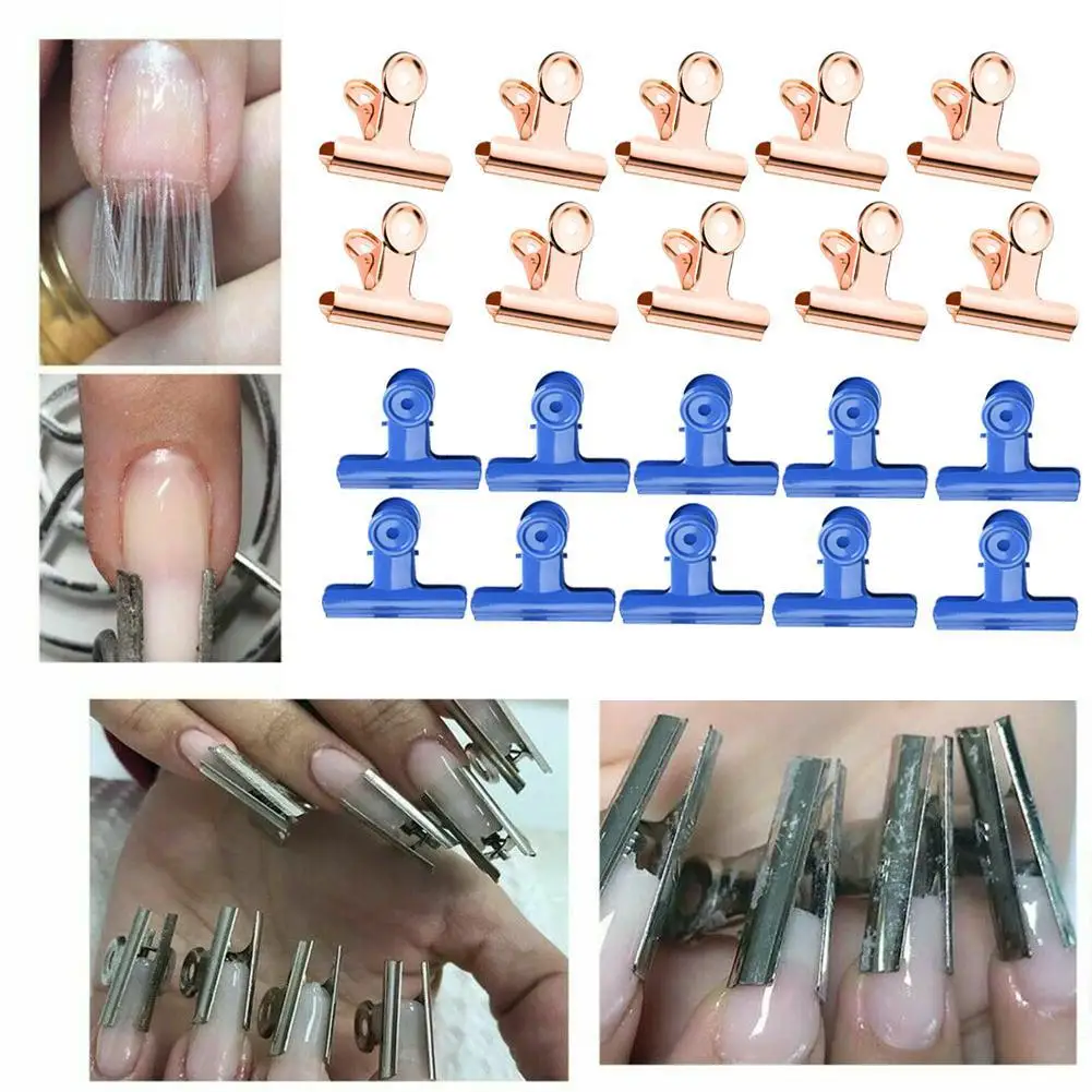 

1pcs Curvature Clips Professional French Nail Form Tool Art Curl Pinching Steel Tool Nail Extension C Curve Nail Stainless H7W9
