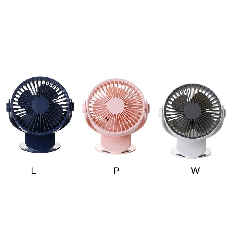 

Desktop Fan With Clip For Bedside Bedroom Student Dormitory USB Rechargeable Mini Fan Mute