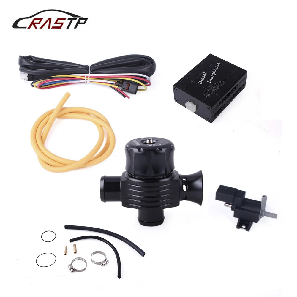 

RASTP-1 Set Turbo Diverter Dump Blow Off Valve Dual Port For Golf Polo Turbo Diesel Dump Valve with Horn and Adapter RS-BOV038