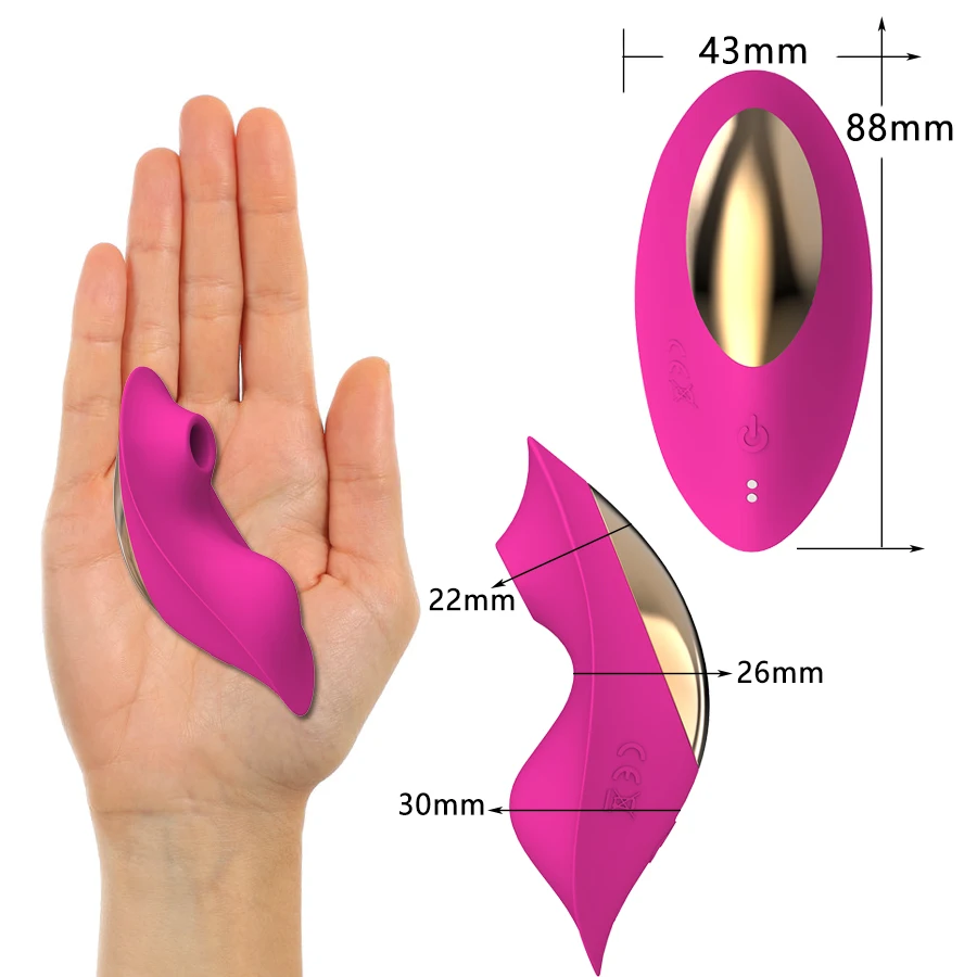 Wearable Sucking Vibrator 9 Mode Remote Control Sucker Vibrator Vagina Clitoris Stimulator Double motor Oral Sex Toys for Women