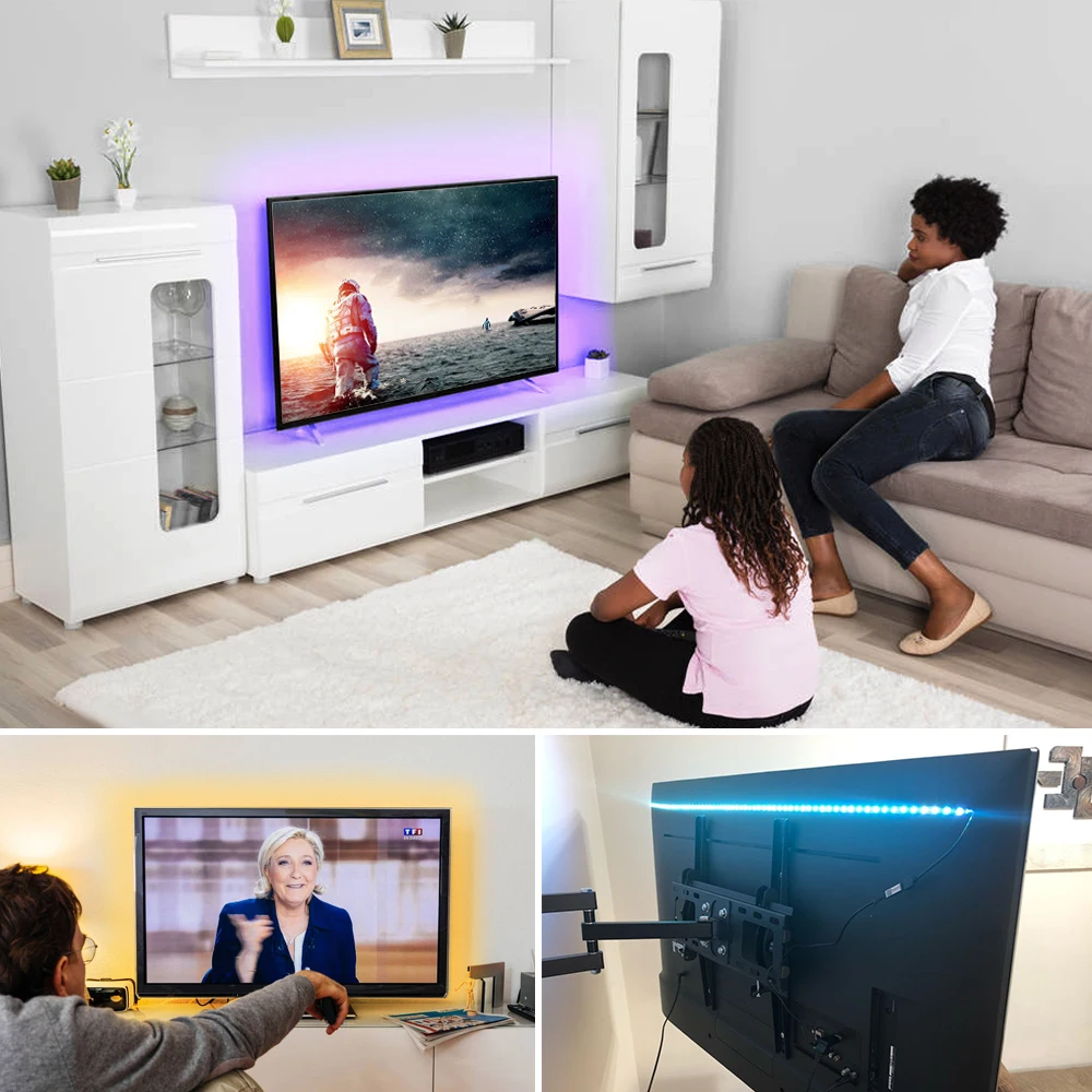 Гибкая светодиодная лента RGB 5050 5 В 50 см 1 м 2 3 м|Светодиодные ленты| |