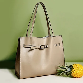 

Luxury Handbags Women Bags Designer Genuine Leather Ladies Shoulder Bags Large Capacity Female Cowhide Casual Tote Bolso Mujer