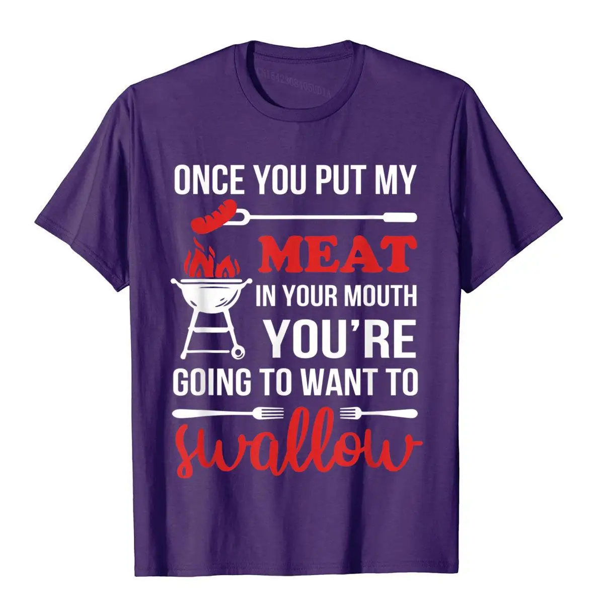 Once You Put My Meat In Your Mouth Chef Funny T Shirt__B5531purple