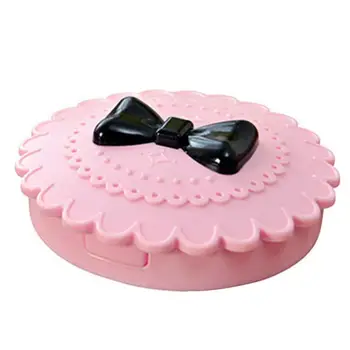 

New False Make Up Cosmetic Eyelashes Storage Case Bow Makeup Plastic Box Tools S